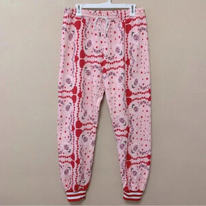 Rodarte Heart-and-Floral-Print Sweatpants